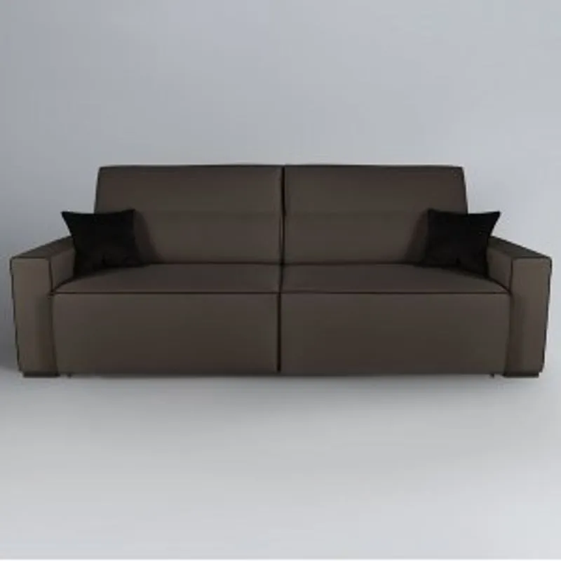 Sofá 2 Lugares Retrátil E Reclinável 210cm Romano Sofani Marrom/imbuia