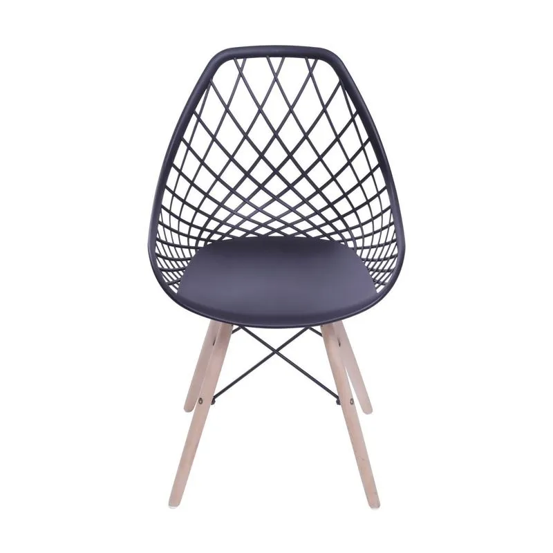 Cadeira Pp Base Madeira Kaila Or Design Preto
