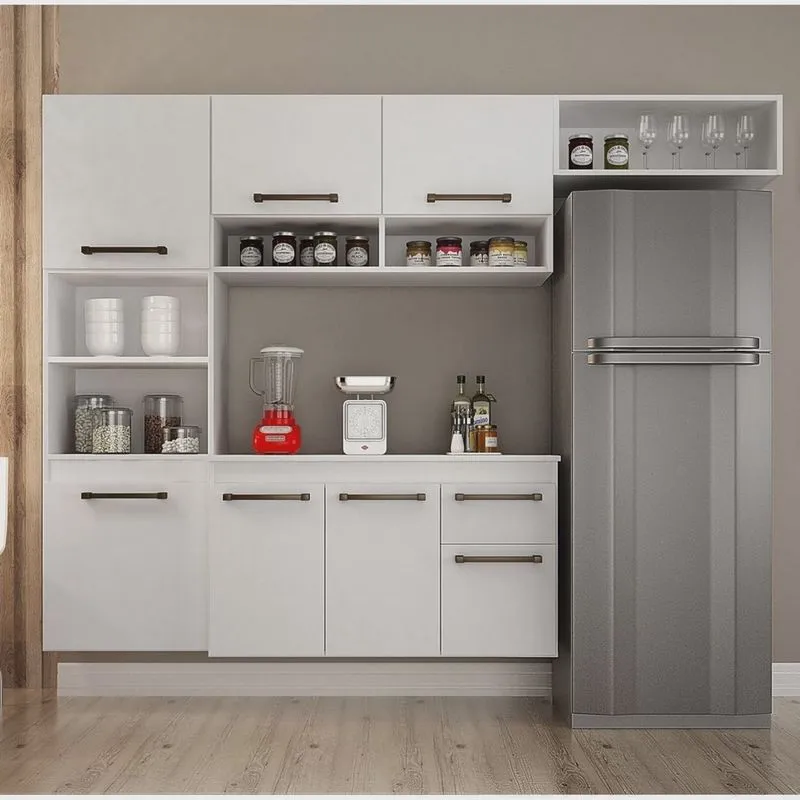 Cozinha Compacta Suspensa 6 Portas e 2 Gavetas Liz Chf