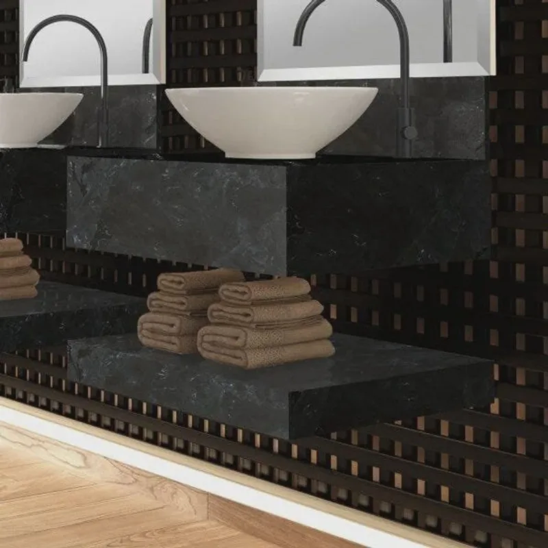 Prateleira em Porcelanato Técnico Polido para Banheiro 60cm Max Blu