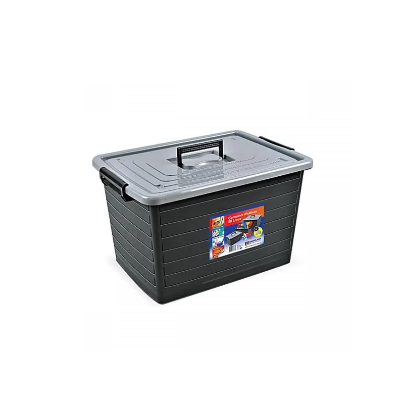 Organizador Multiuso 50L Preto - ARQPLAST CAIXA ORGANZADORA 50L ARQPLAST PRETO
