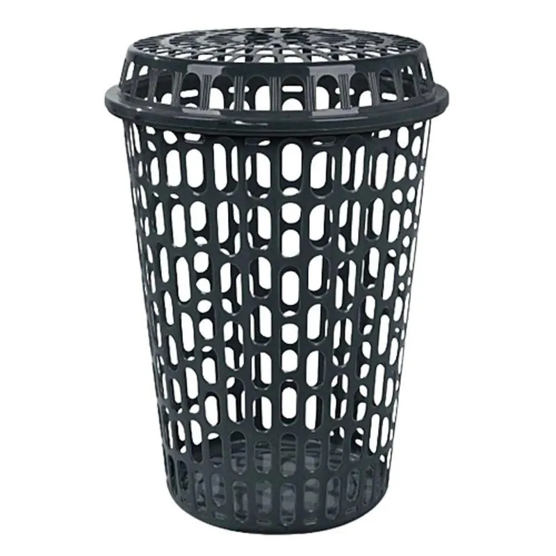 Cesto Telado Para Roupas Com Tampa 60L