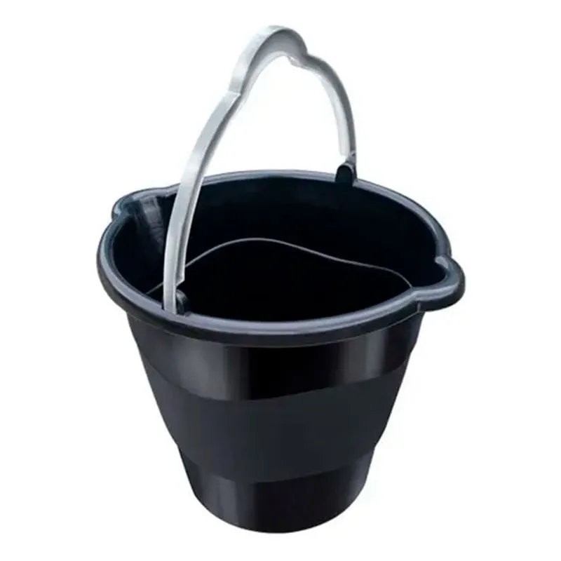 Balde 10l Bico Duplo Preto Arqplast