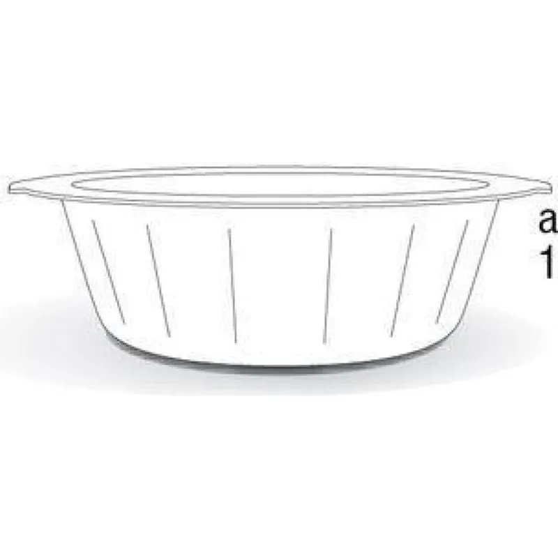 Bacia Plástica Com Alça Multiuso 25 Litros Frisada Arqplast