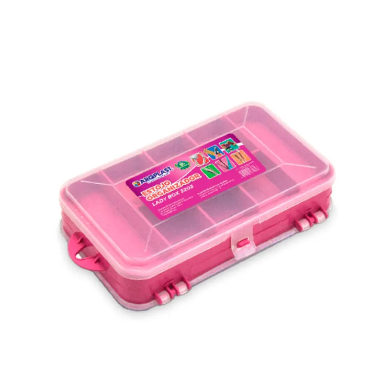 Estojo Organizador Lady Box com Divisórias Plástico Arqplast 25417 - Arqplast