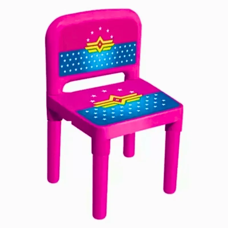Cadeirinha Infantil Desmontável Rosa c/ Label ARQ Plast
