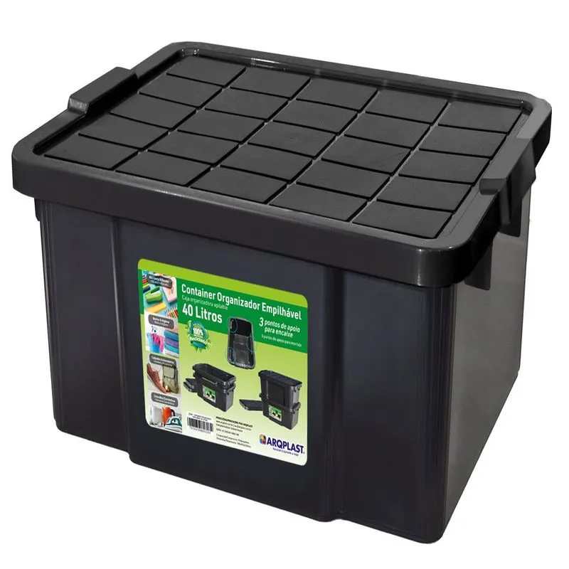 Container Organizador Empilhavel 40L Arqplast