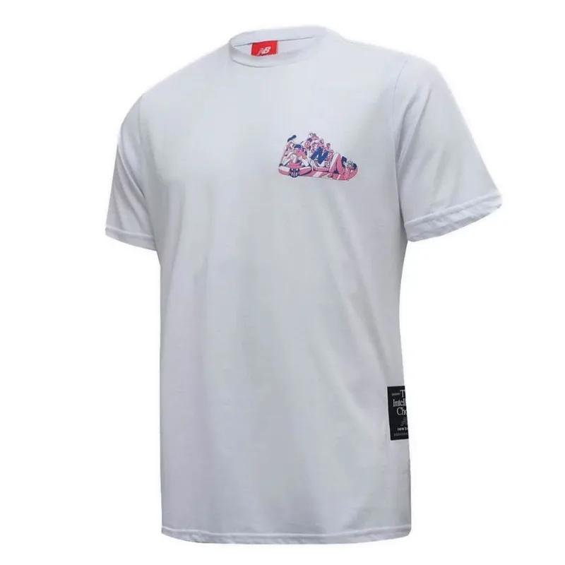 Camiseta New Balance Athletics Delorenzo Masculino Branco GG
