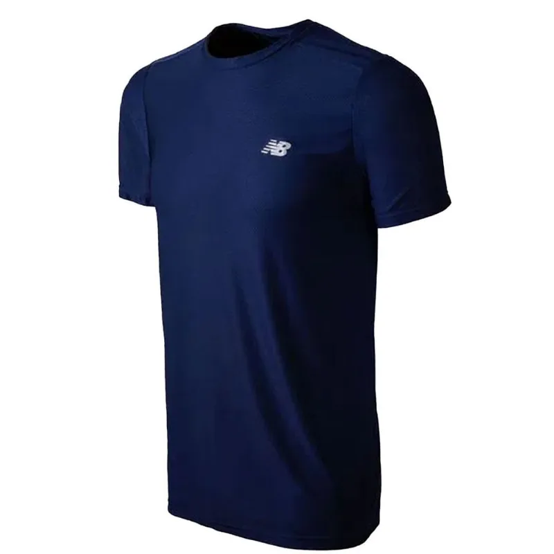 Camiseta New Balance Accelerate Masculino Azul Marinho G