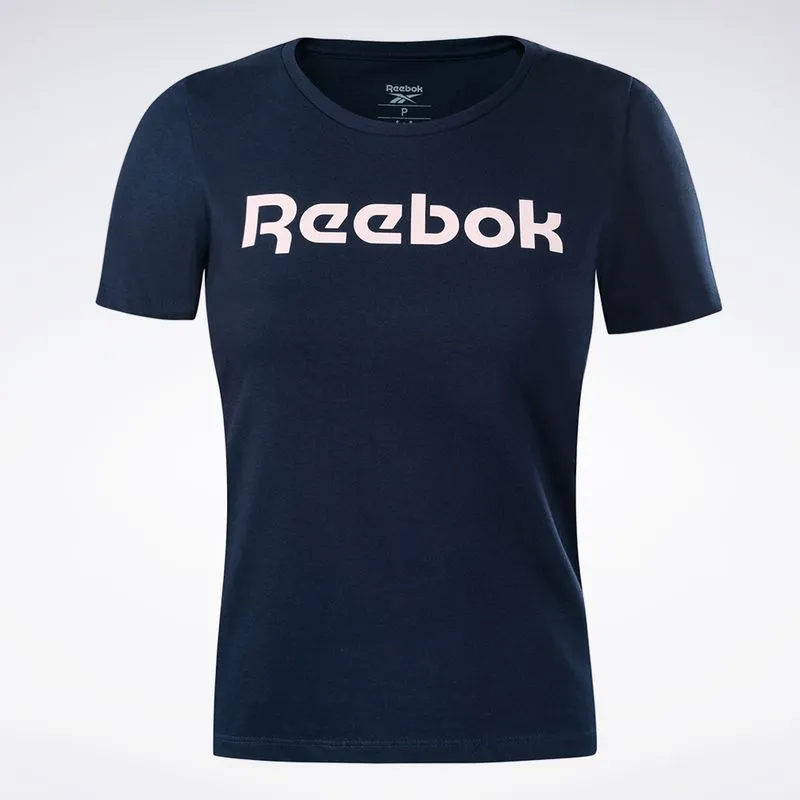 Camiseta Reebok Big Logo Feminina Marinho - G