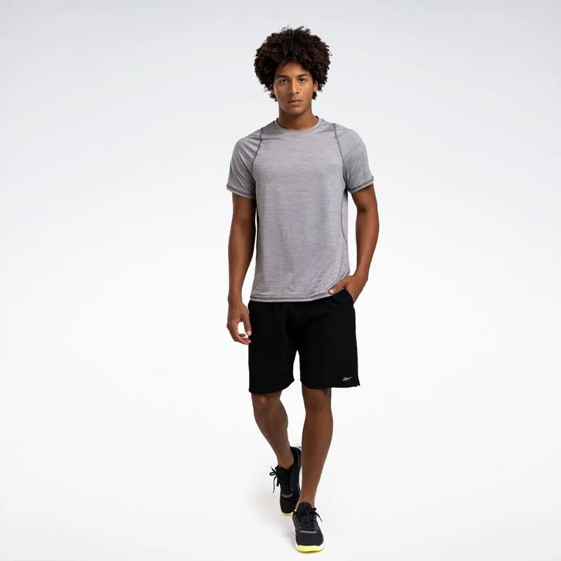 Camiseta Reebok Energy Manga Curta Masculina Cinza - GG