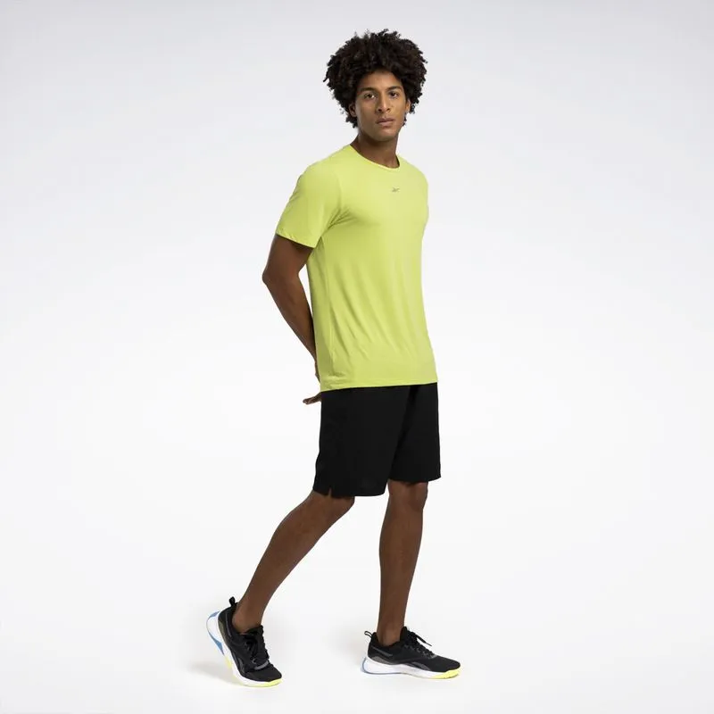 Camiseta Reebok Energy Manga curta Masculina Verde - M