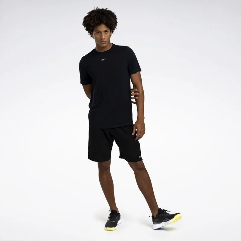 Camiseta Reebok Energy Manga curta Masculina Preto - P