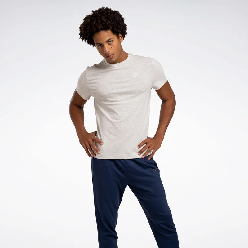 Camiseta Reebok Essential Manga curta Masculina Areia claro - P