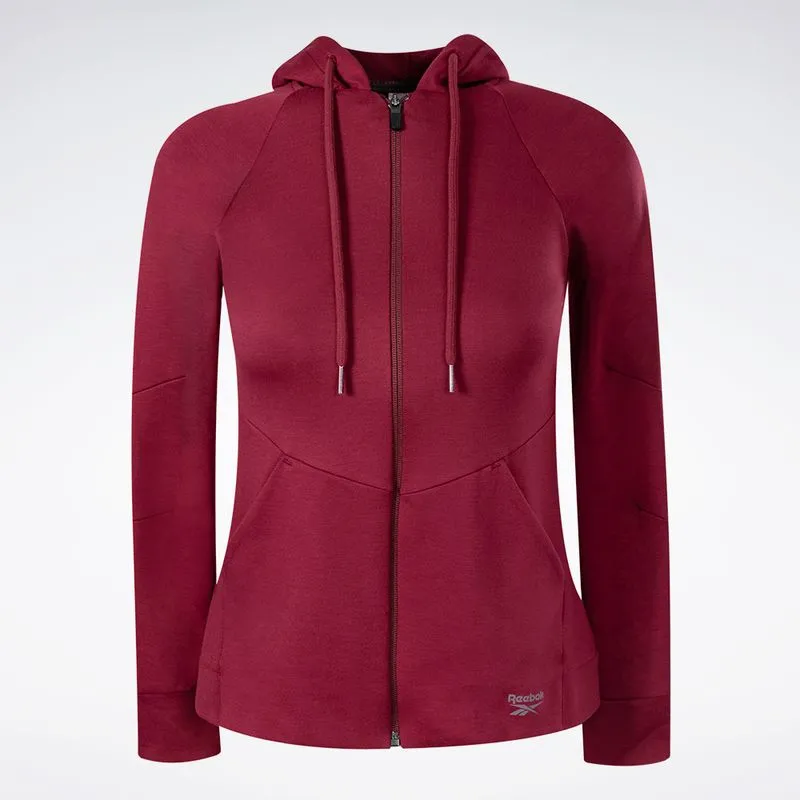 Jaqueta Reebok Essential com Capuz Feminina Vinho - P