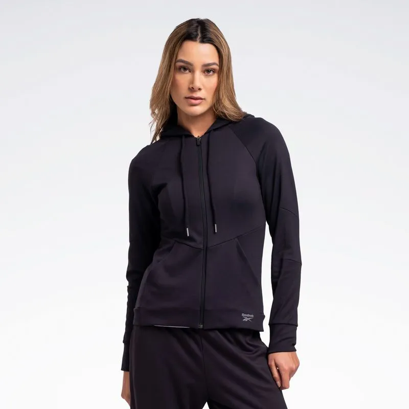 Jaqueta Reebok Essential com Capuz Feminina Preto - P