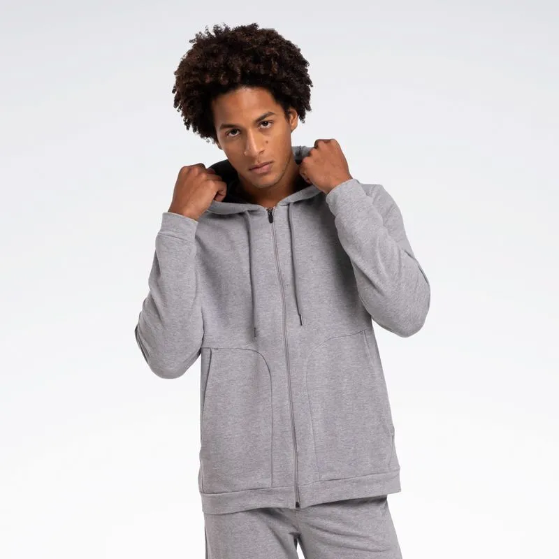 Jaqueta Reebok Young Masculina Cinza mescla - GG