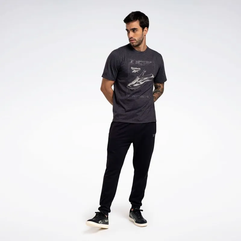 Camiseta Reebok Estampada Manga Curta Masculina Preto - M