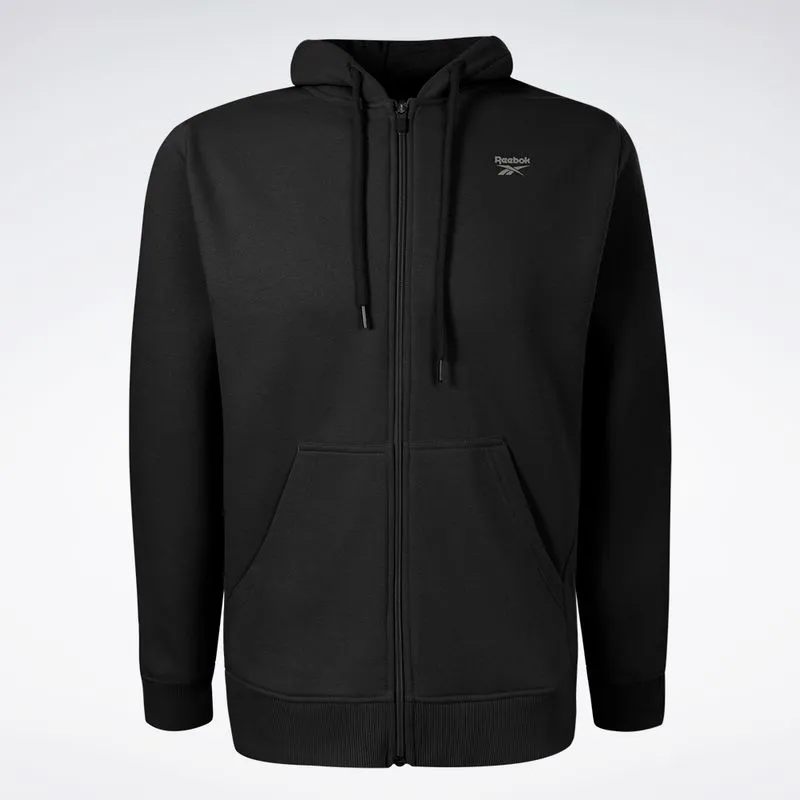 Jaqueta Reebok CL Logo com Capuz Masculina Preto - G