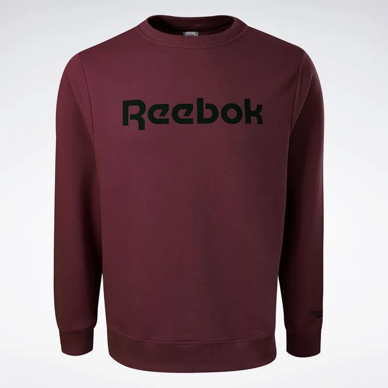 Blusa Reebok CL Linear Crew Masculina Vinho - P