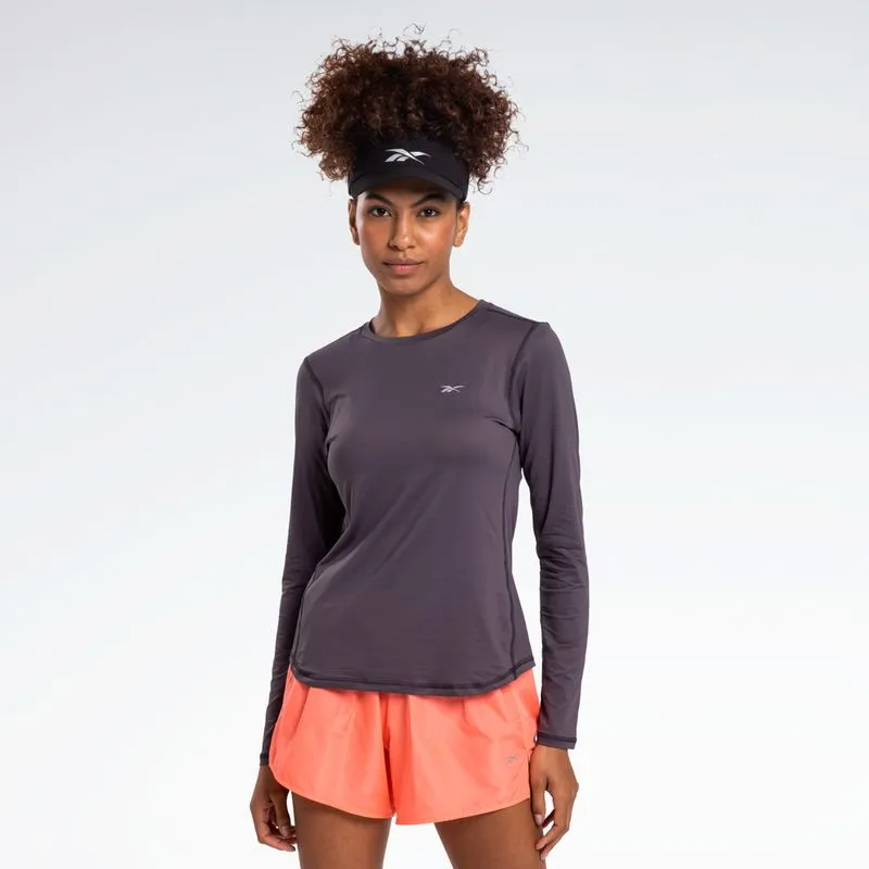 Camiseta Reebok Impact Manga Longa Feminina Cinza - P