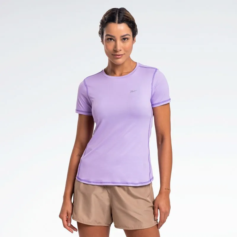 Camiseta Reebok Impact Manga Curta Feminina Lilás - PP