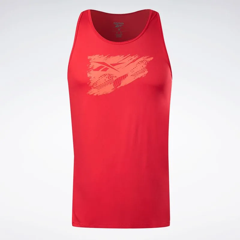 Regata Reebok Race Print Masculina Vermelho - G