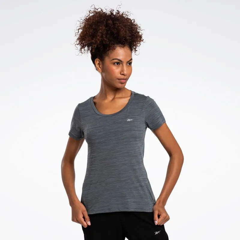 Camiseta Reebok Race Manga Curta Feminina Verde - M