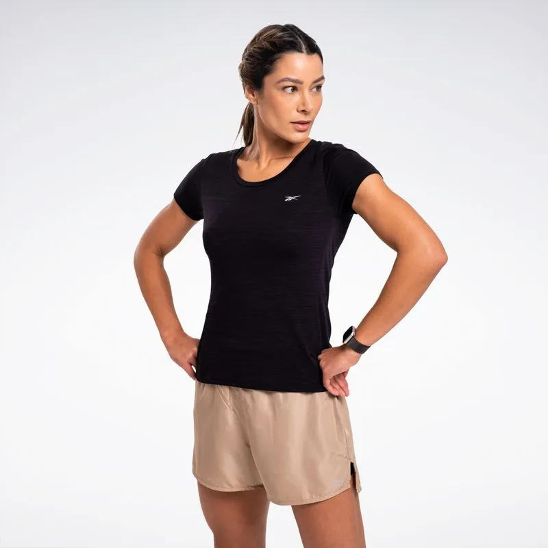 Camiseta Reebok Race Manga Curta Feminina Preto - G