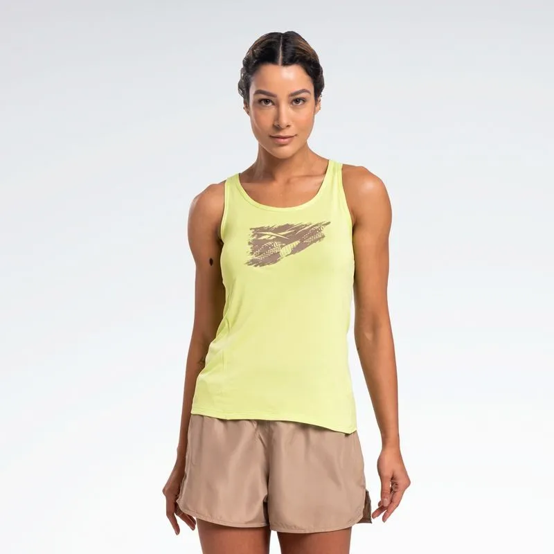 Regata Reebok Race Print Feminino Verde - M