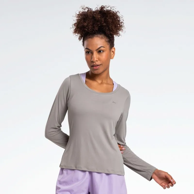 Camiseta Reebok Dynamic Manga Longa Feminina Verde - G