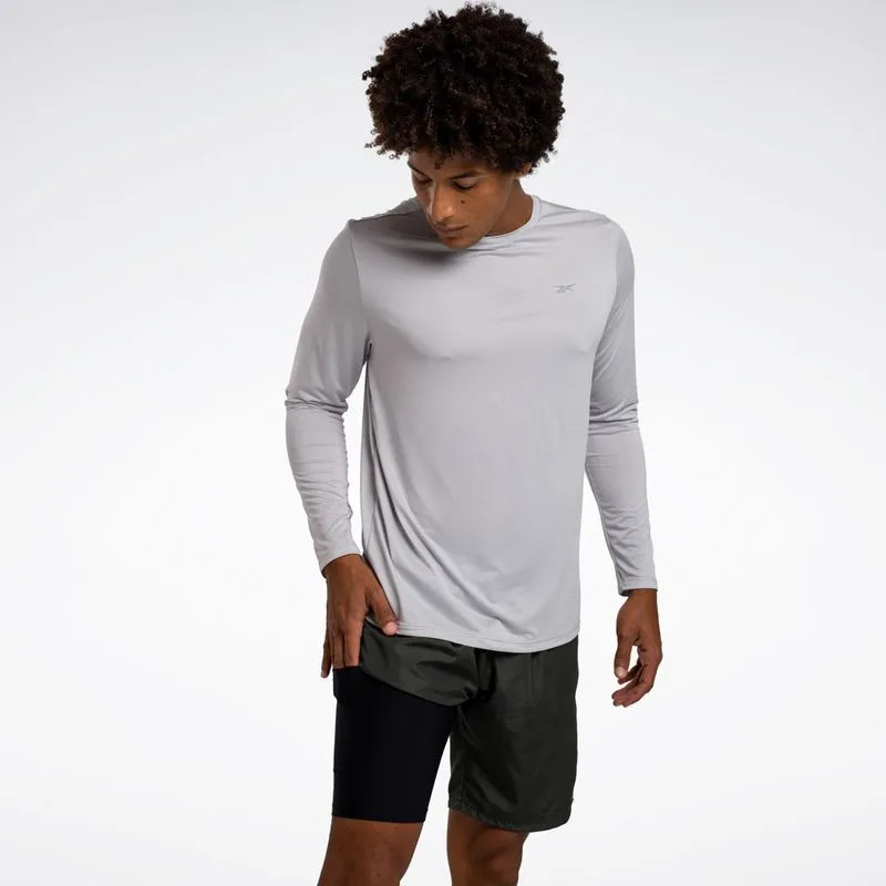 Camiseta Reebok Utility Manga Longa Masculina Cinza - M