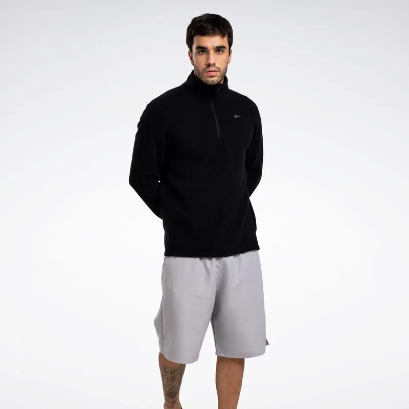 Jaqueta Reebok M Athletic 1/2 Zip Masculina Preto - GG