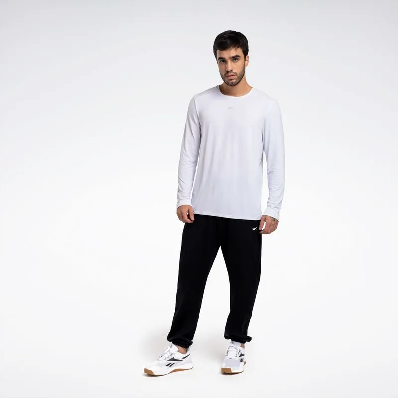 Camiseta Reebok Athletic Manga Longa Masculina Branco - GG