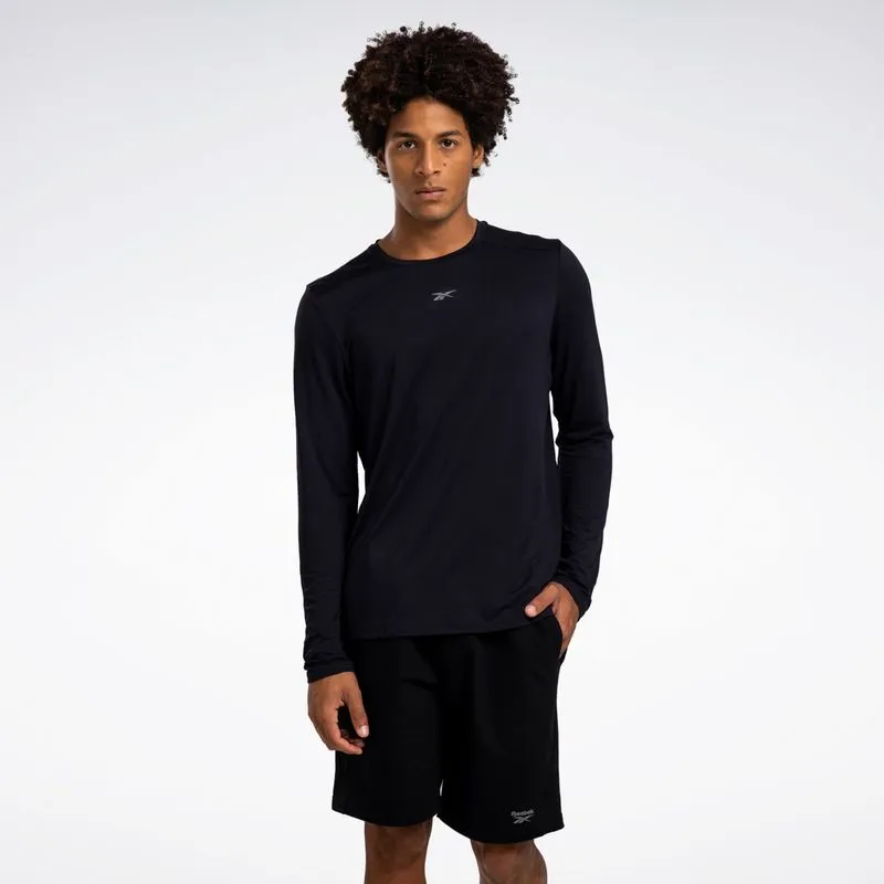 Camiseta Reebok Athletic Manga Longa Masculina Preto - P
