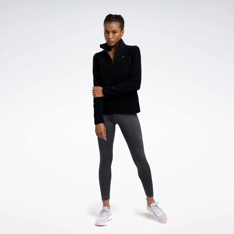 Jaqueta Reebok Athletic 1/2 Zip Feminino Preto - P