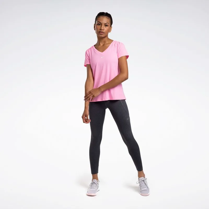 Camiseta Reebok Athletic Manga Curta Feminina Rosa - GG