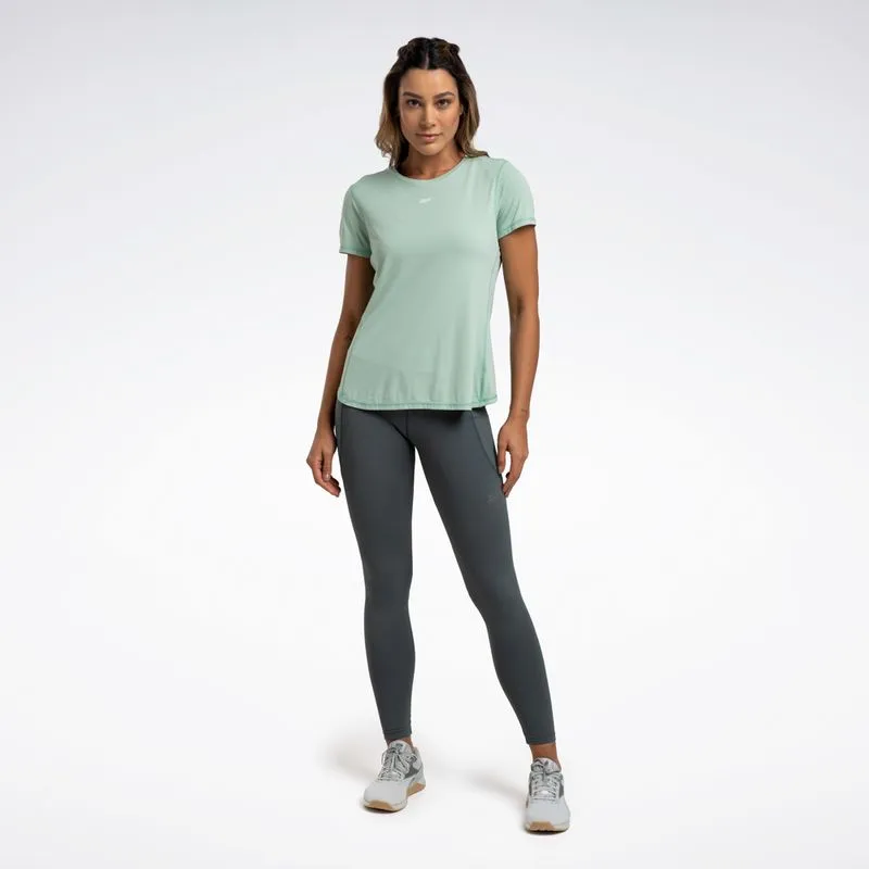 Camiseta Reebok Active Manga Curta Feminina Cinza - GG