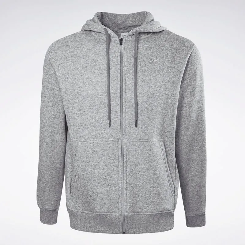 Jaqueta Reebok Logo Hooded Masculino Cinza - M