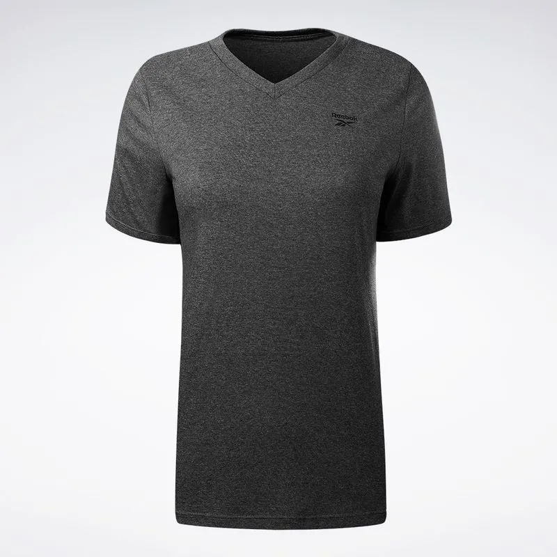 Camiseta Reebok Logo V Feminina Preto - M
