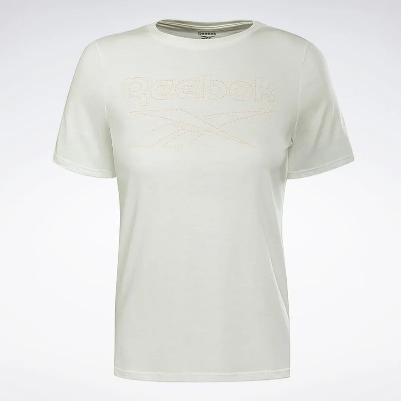 Camiseta Reebok CL Logo Feminina Branco - G