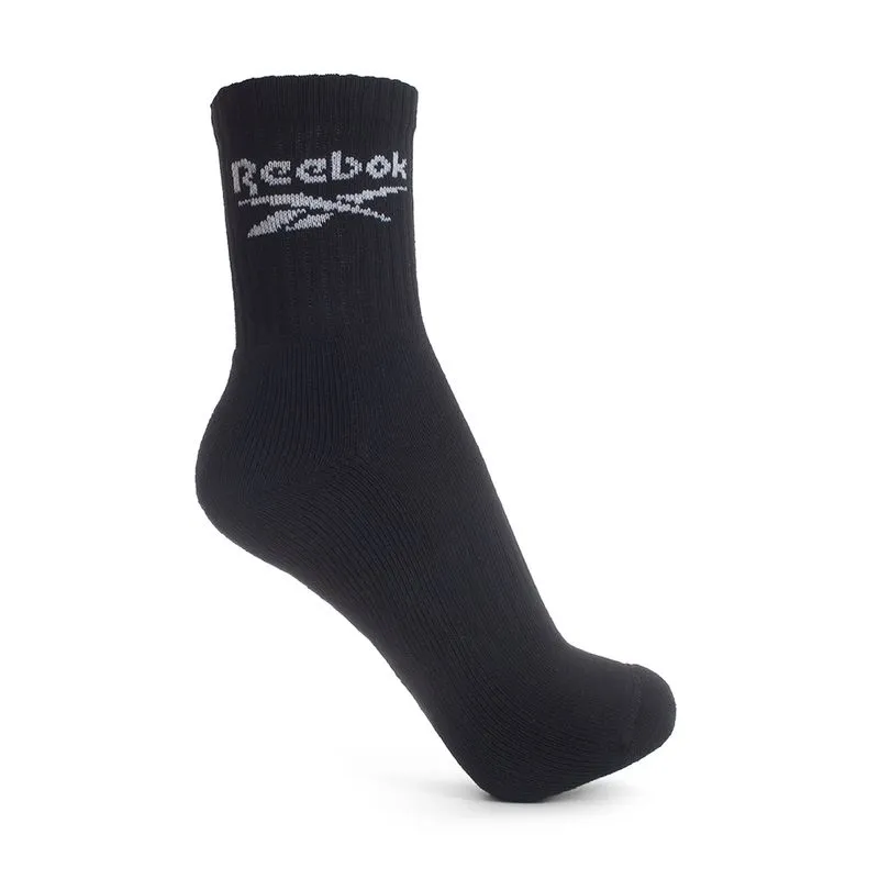 Kit 3 meias Reebok Cl 1/2 Toalha Feminino Preto - P