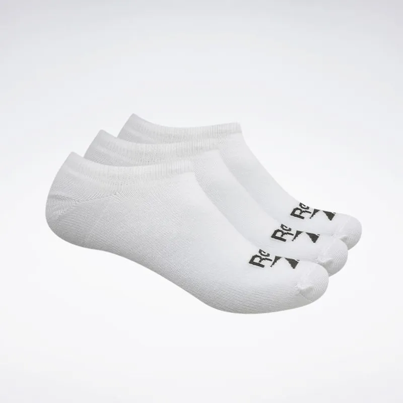 Kit 3 Meias Reebok CL 3K Inv 1/2 Toalha Masculino Branco - M