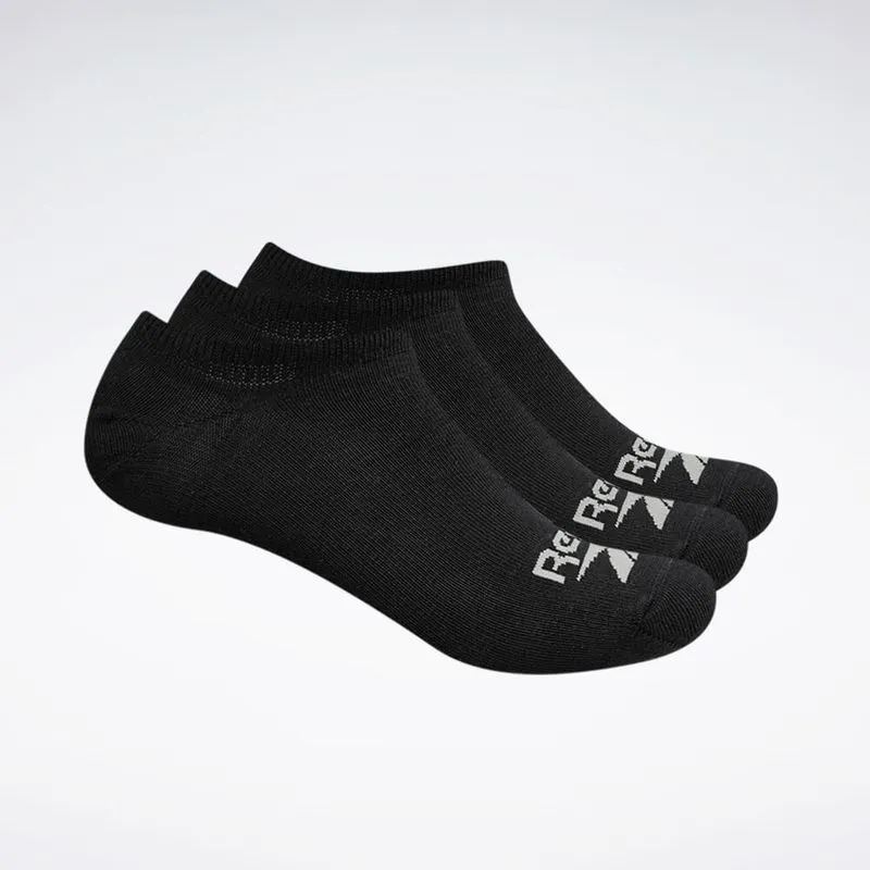 Kit 3 Meias Reebok CL 3K Inv 1/2 Toalha Masculino Preto - M
