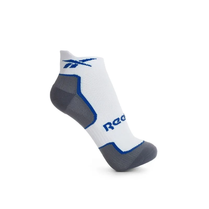 Meia Reebok Performance Invisível Feminino Branco e Azul - P