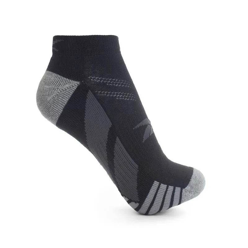 Kit 3 Meias Reebok Invisível 1/2 Toalha Masculino Preto - M
