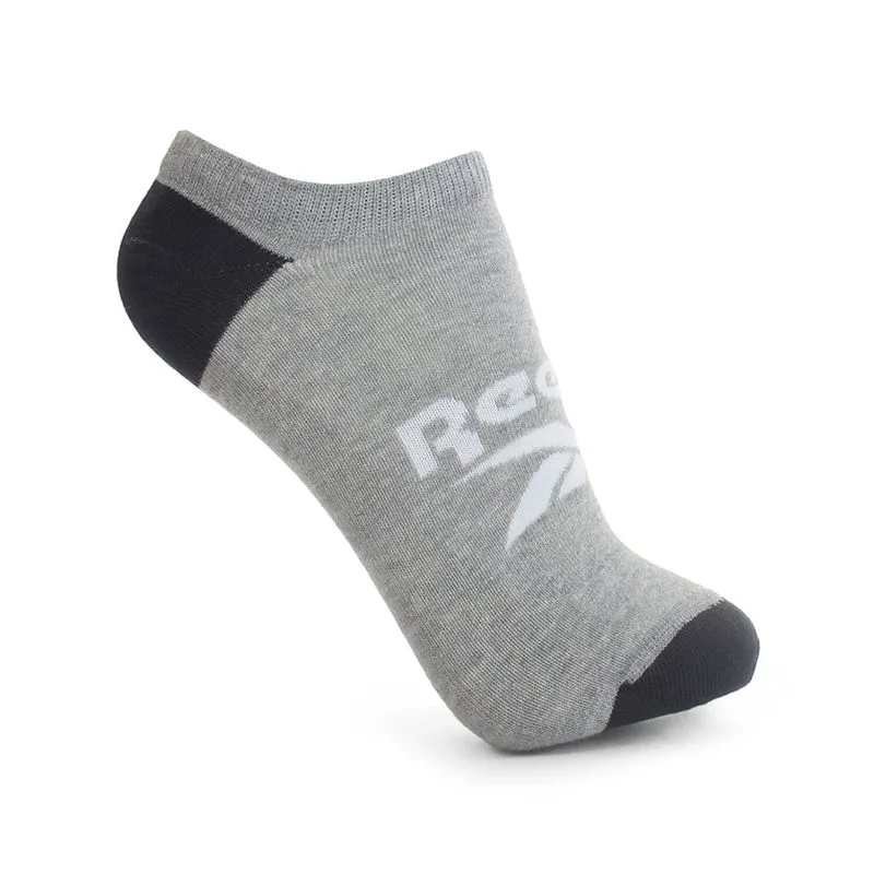Kit 3 Meias Reebok CL 3K Invisível Malha Lisa Masculina Sortido - M