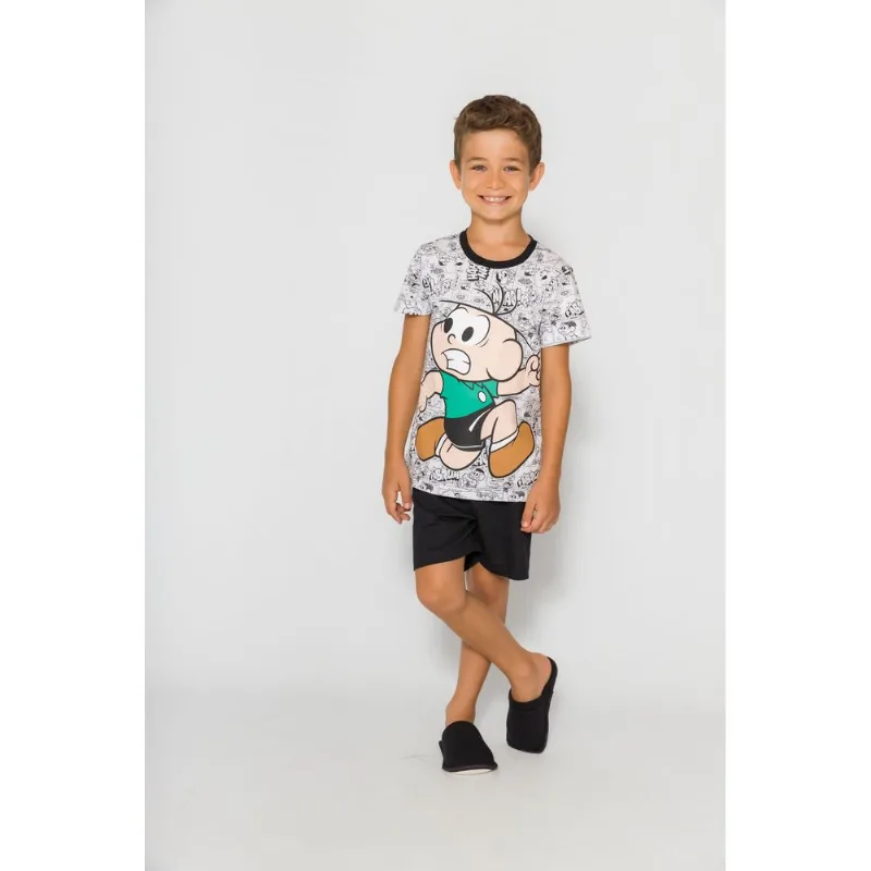 Pijama Evanilda Infantil Menino 52.04.0016 Preto 10