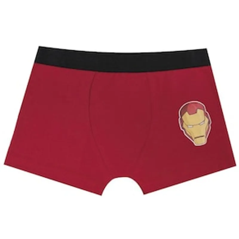 Cueca Boxer Infantil Evanilda Avengers 109 de Algodão - Vermelha