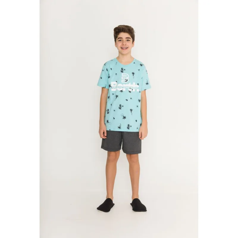 Pijama Evanilda Juvenil Masculino 53.01.0013 Azul 16